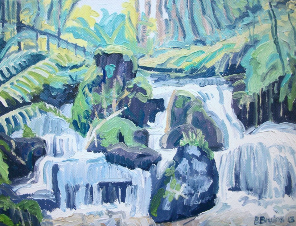 101 Bert Bruins Heddon River in Autumn - Oil on Canvas