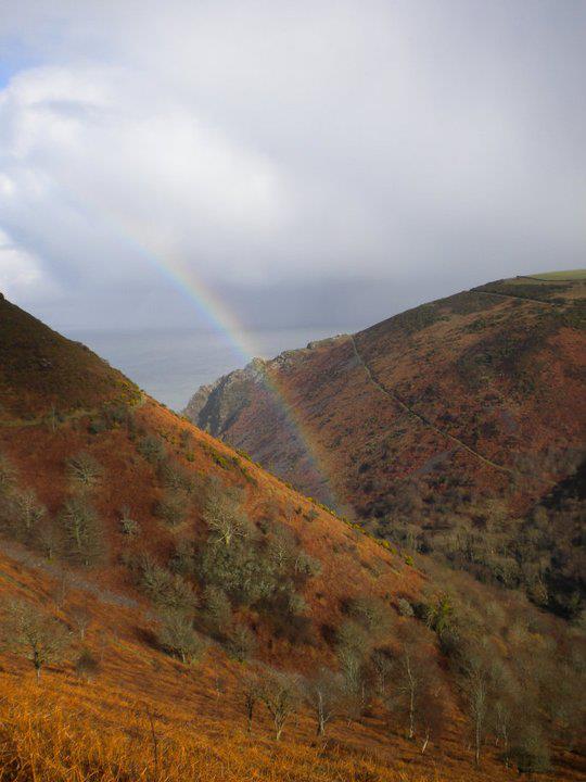 Rainbow in the Heddon Valley by Marcus Wilde