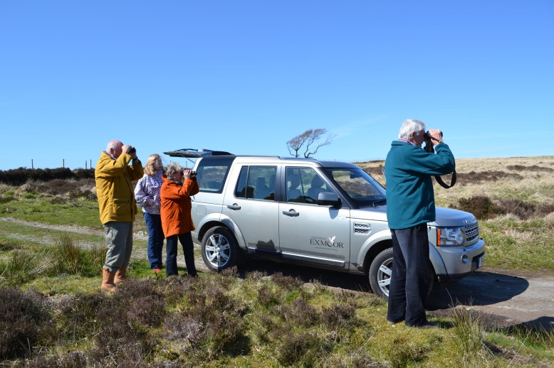 Binoculars at the ready for wildlife spotting.