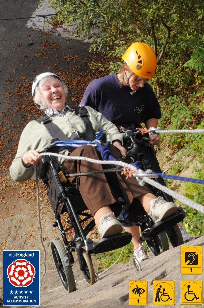 wheelchair abseil (mar 2013)