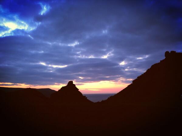 The sun sets over the Valley of the Rocks. Photo by Will Bowden (www.exmoorcentre.co.uk)