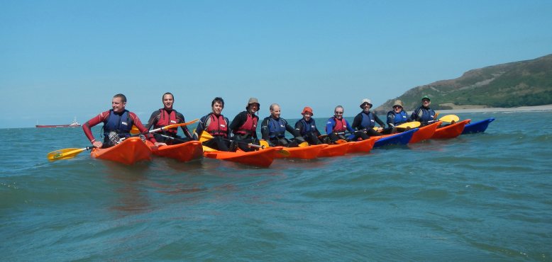 Sea kayaking with Exmoor Adventures a few days ago - enjoying the glorious Exmoor weather!