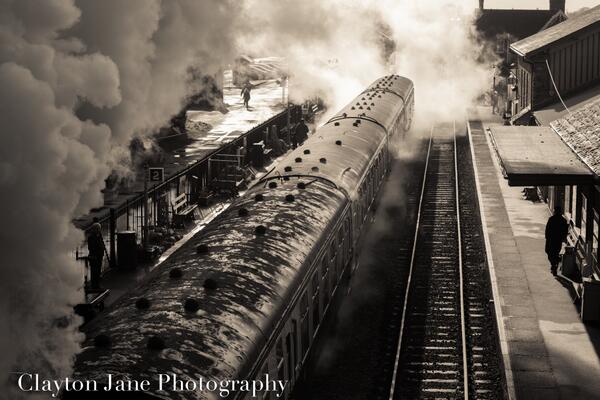 West Somerset Steam Train leaving Bishops Lydeard. Photo by Clayton Jane